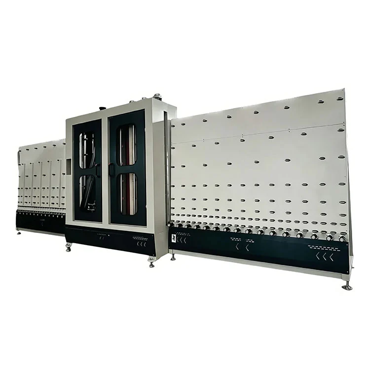 Máquina de lavar e secar roupa vertical 1800 para vidro isolado e temperado