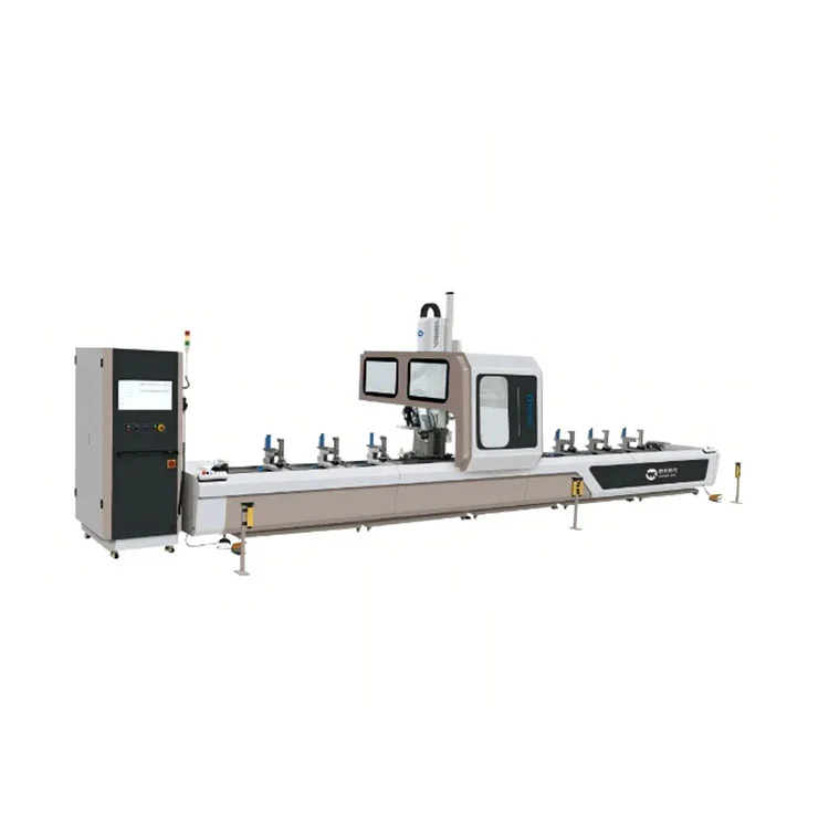 Centro de fresagem de perfuração de parede cortina CNC de 4 eixos