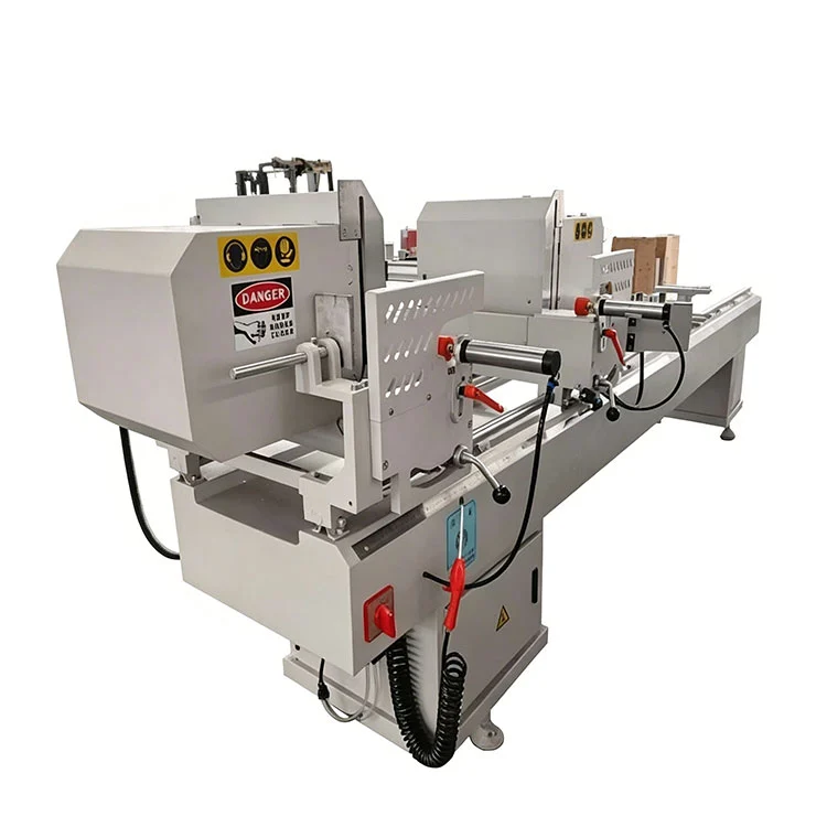 O corte principal dobro de 400mm viu o equipamento de processamento do perfil da janela do PVC