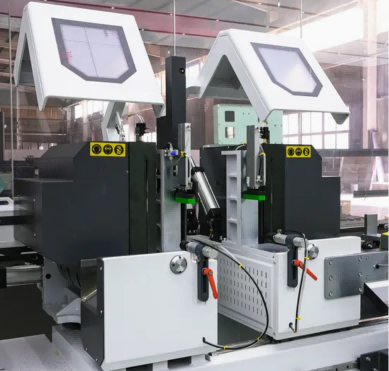 Serra de corte de precisão CNC de cabeça dupla para 45° e 90°