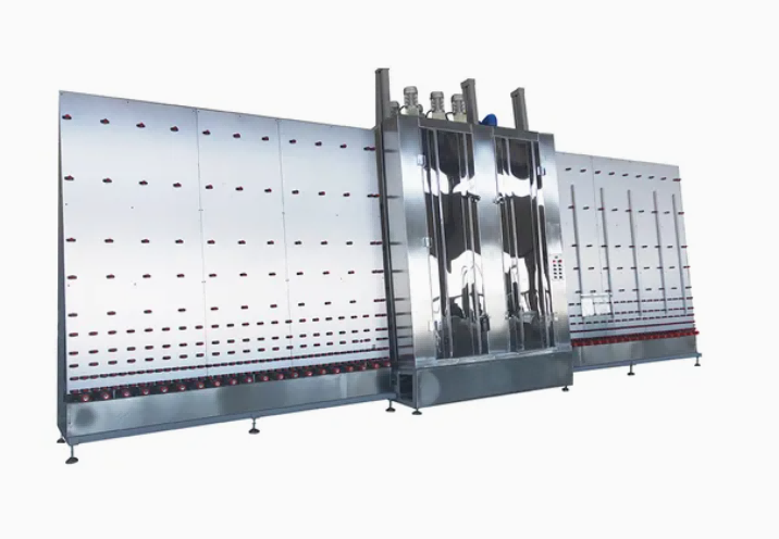 Máquina de lavar e secar vertical 1800 de alta eficiência para vidro isolado e temperado